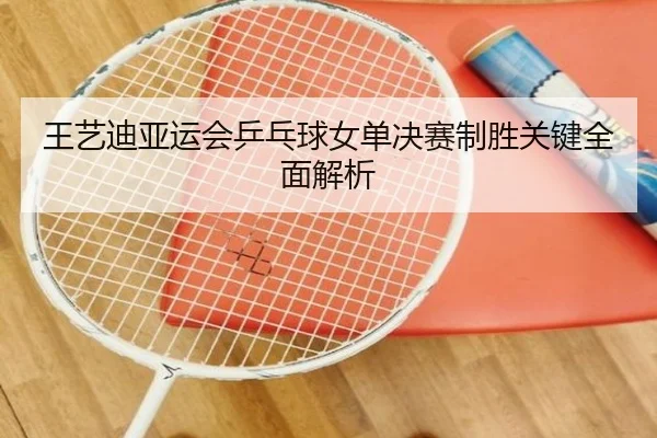 王艺迪亚运会乒乓球女单决赛制胜关键全面解析